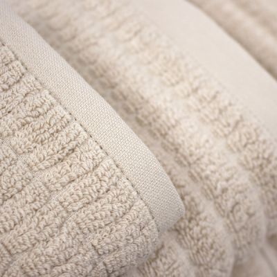 Juego de 3 toallas de rizo 100% algodón Swell Beige