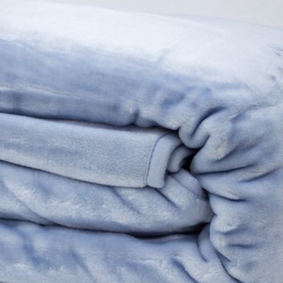 Manta aterciopelada de Manterol Mint Azul