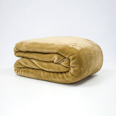 Manta aterciopelada de Manterol Mint Beige