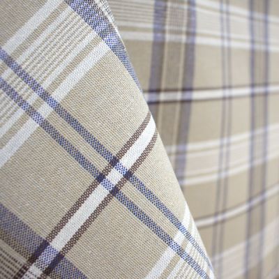 Estovalles d'estil Escocès de fil tintat Blau