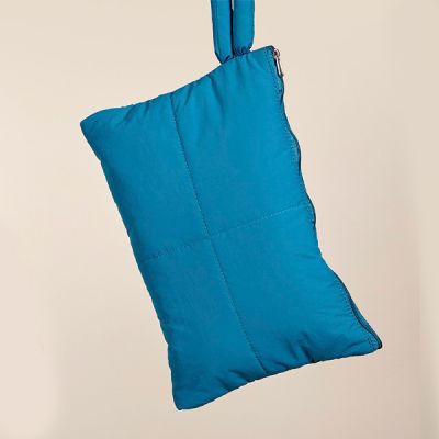 Neceser pequeño 20x16 cm acolchado saco Turquesa