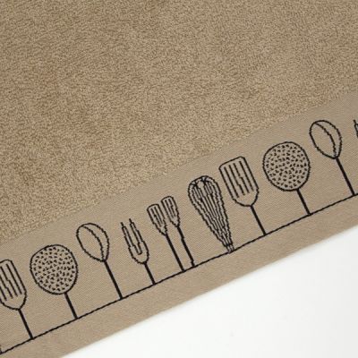 Paño de cocina de rizo 100% algodón Estris Beige