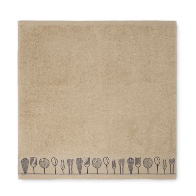 Paño de cocina de rizo 100% algodón Estris Beige