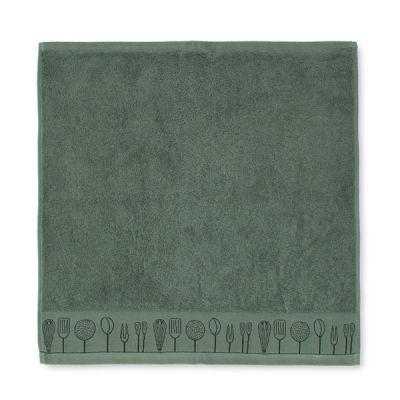 Paño de cocina de rizo 100% algodón Estris Caqui