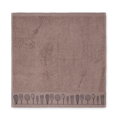 Paño de cocina de rizo 100% algodón Estris Taupe