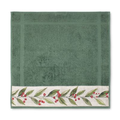 Paño de cocina de rizo Navidad Galzeran Caqui