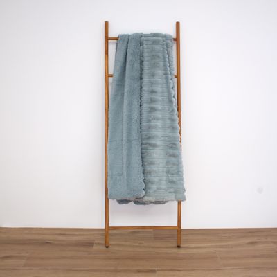 Plaid de pelo corto en relieve Asil Verde