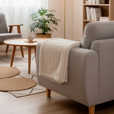 Plaid Sultan 130x170 cm Crema