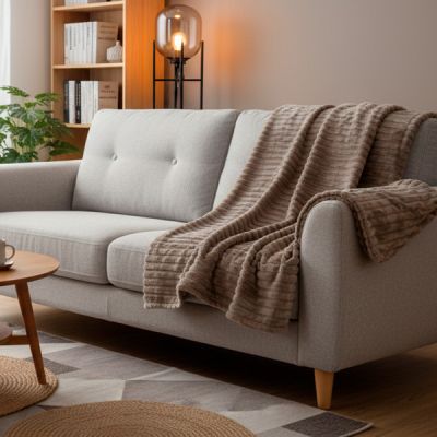 Plaid Sultan 130x170 cm Taupe