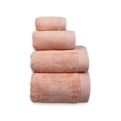 Toalla de rizo 70% algodón y 30% bambú Cottonplus Salmón