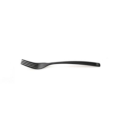 Tenedor postre de acero inoxidable Bcn Negro OFERTA