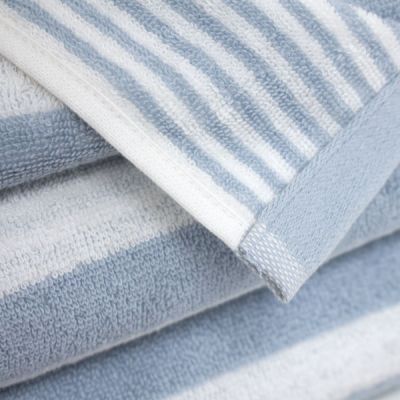 Toalla algodón Efficience Rayas Azul