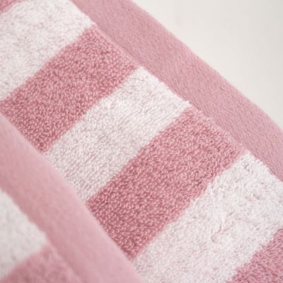 Toalla algodón Efficience Rayas Rosa