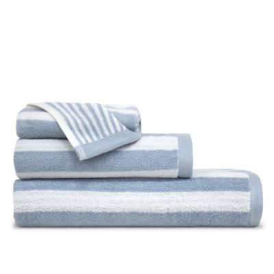Toalla algodón Efficience Rayas Azul