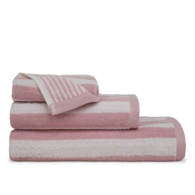 Toalla algodón Efficience Rayas Rosa