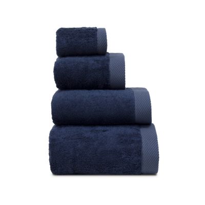 Toalla de rizo 70% algodón y 30% bambú Cottonplus Azul Marino