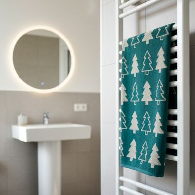 Toalla de lavabo Navidad Tree Verde