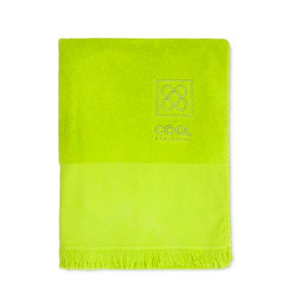 Toalla playa 90 x 160 cm de rizo 100% algodón Stone Wash Cool Barcelona Pistacho